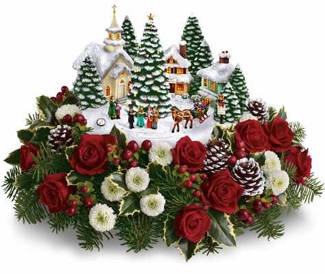 Thomas Kinkade's Christmas Carolers by Teleflora